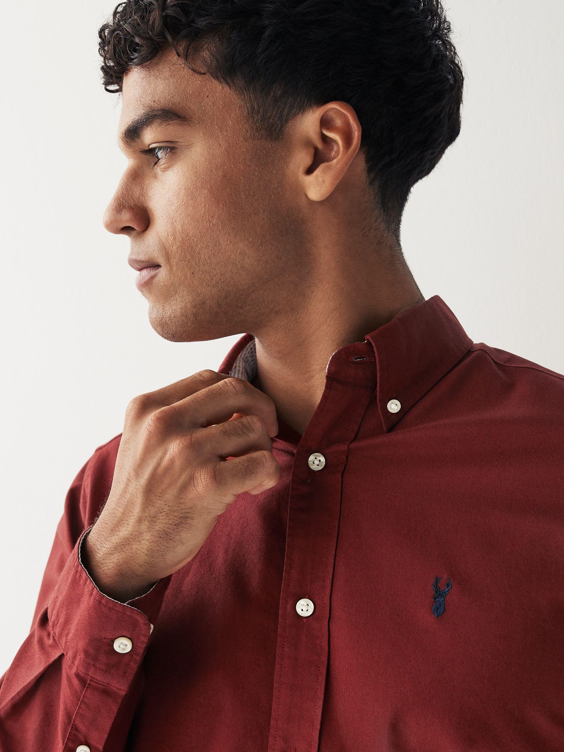 Next Oxford camicia uomo cotone manica lunga M