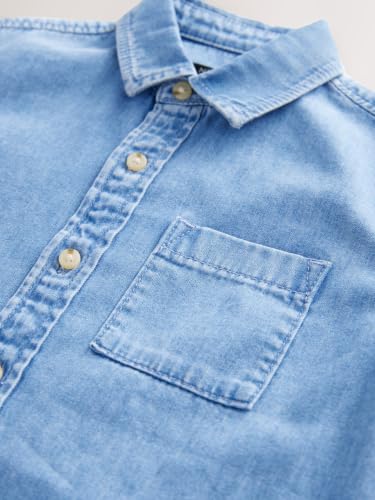 Next Camicia Jeans Bambino Manica Lunga Taglia 110 Cotone