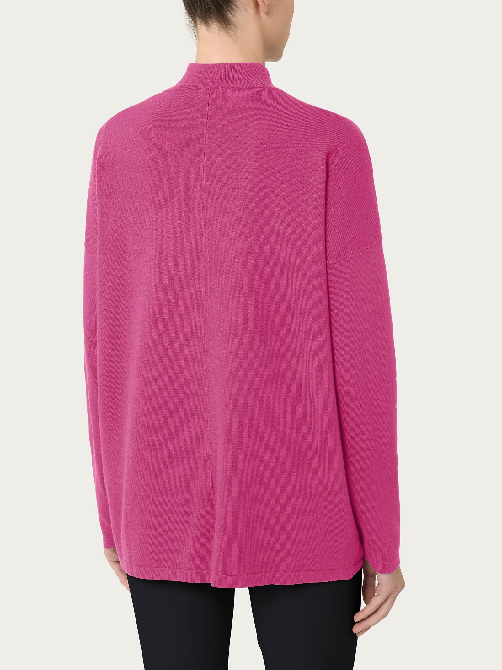 Ragno Four Seasons cardigan aperto Red Violet viscosa