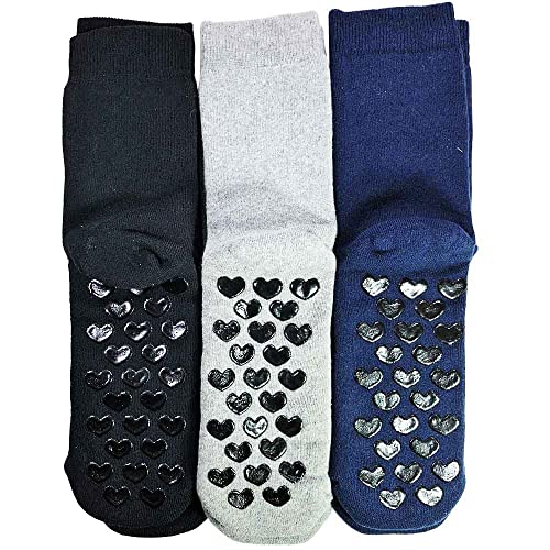 Lady C Prisco calze antiscivolo uomo cotone 3 paia unite