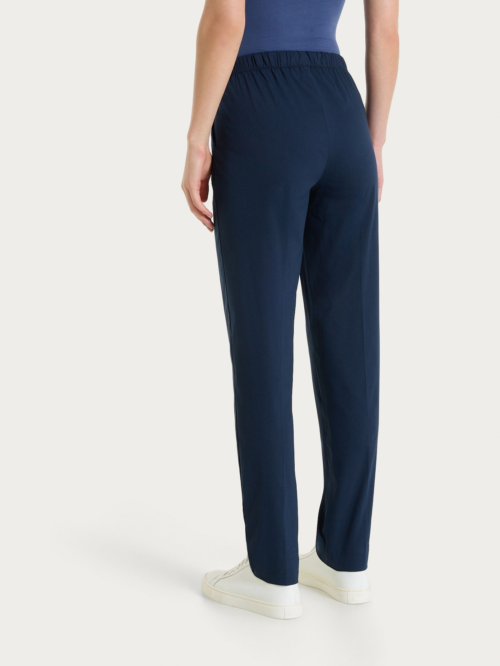Ragno Super Fresh pantalone jogger donna Bleu cotone elasticizzato