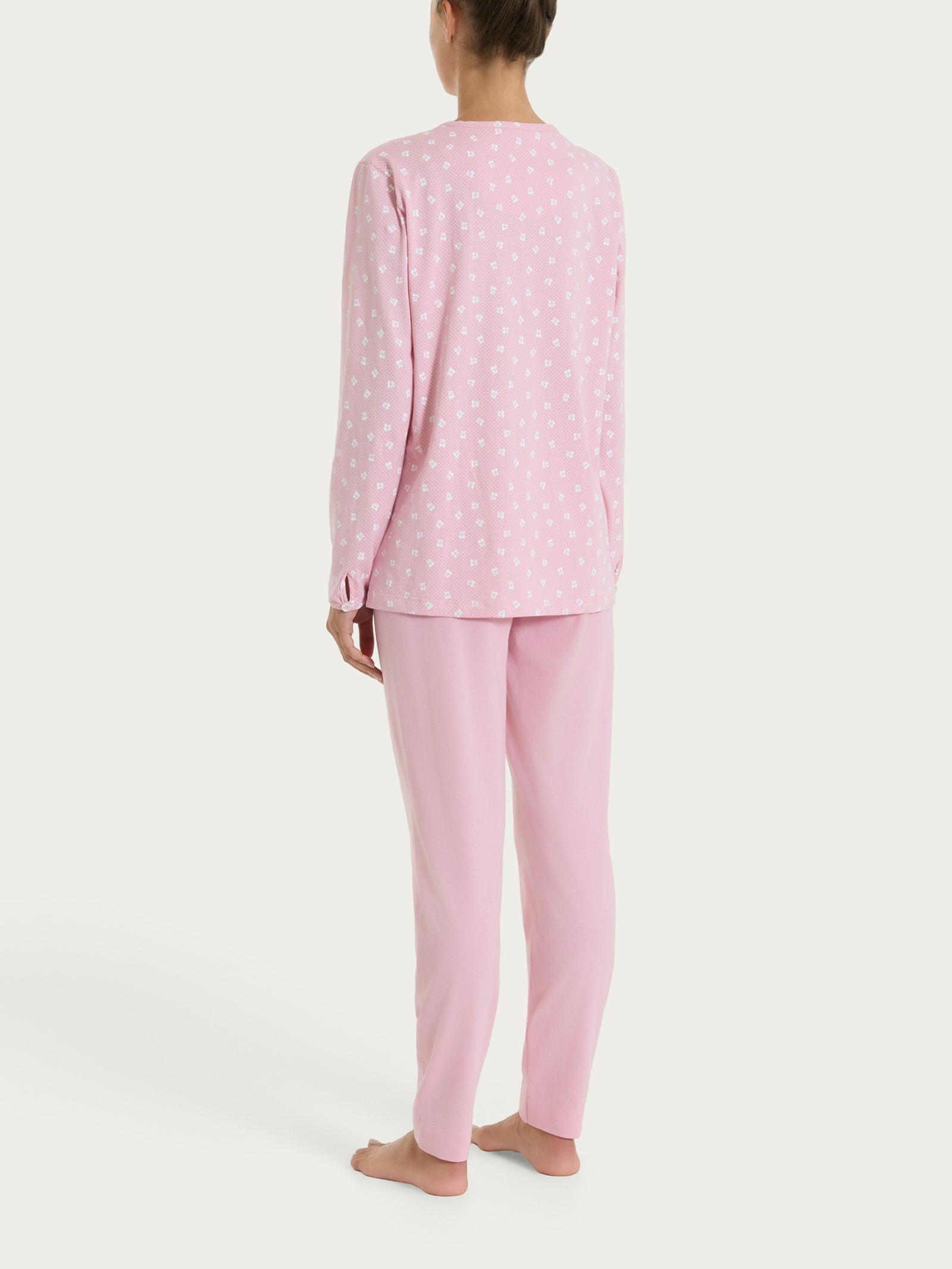 Ragno Sweet Emotion Pigiama Aperto Cotone Cameo Pink