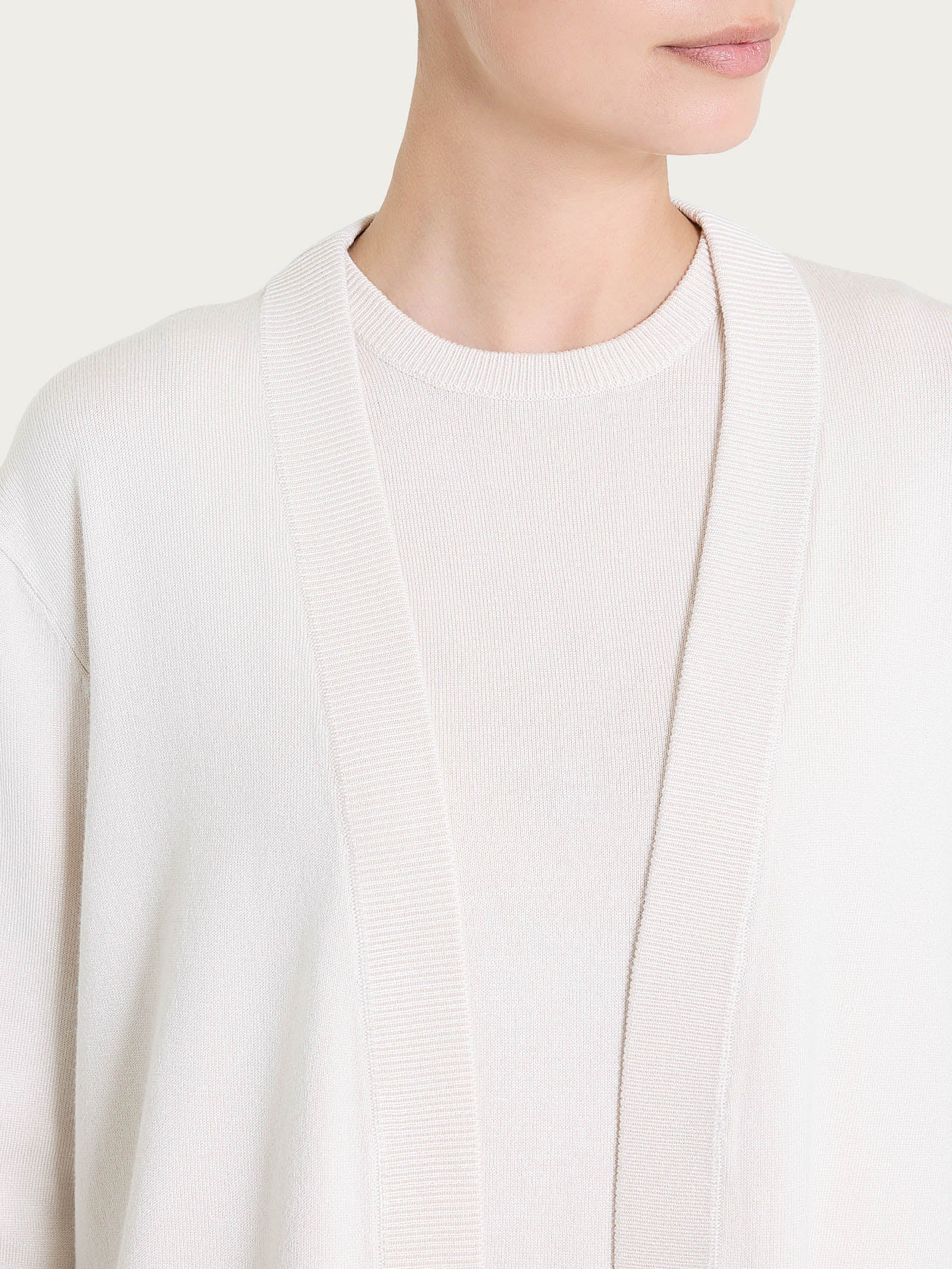 Ragno Four Seasons Cardigan corto cardigan Champignon viscosa