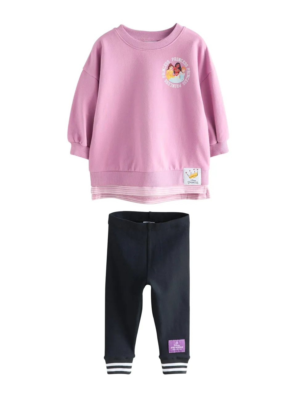 Geo Next completo top finto strato e leggings bambina Principesse