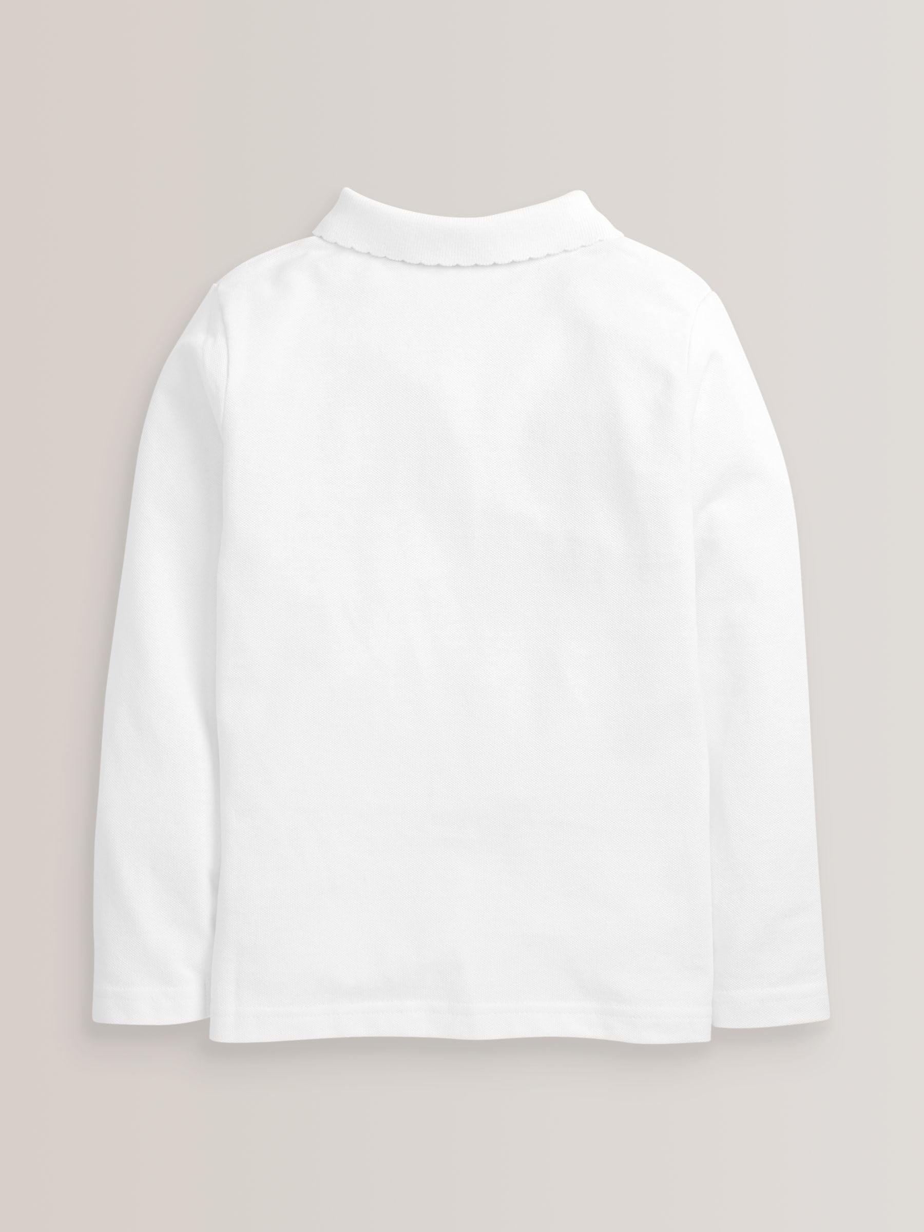 Next Polo Scuola Bambina 4 Anni 5 Pezzi Cotone Maniche Lunghe