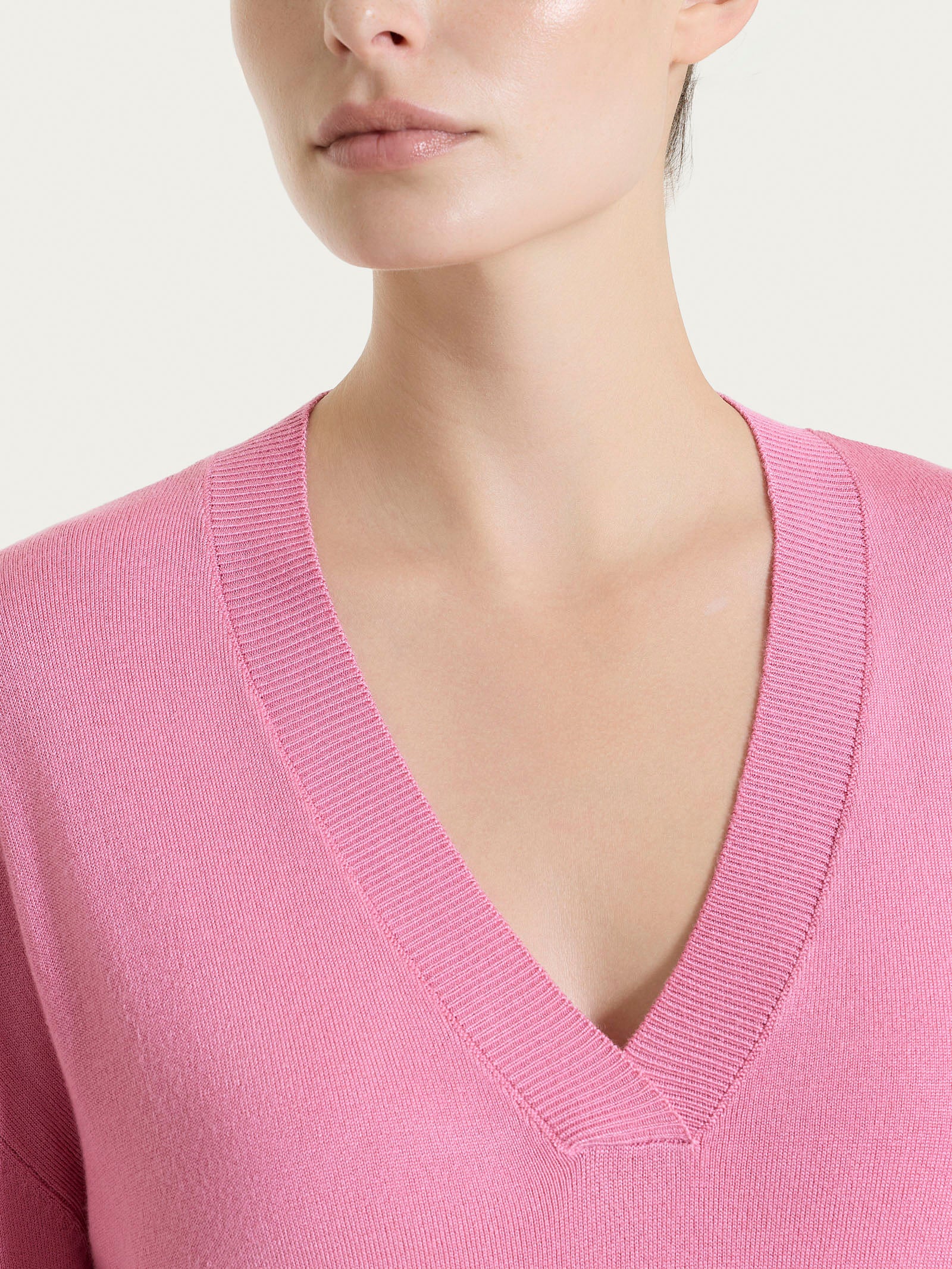 Ragno Summertime Maglia Scollo V Rosa Manica 3/4