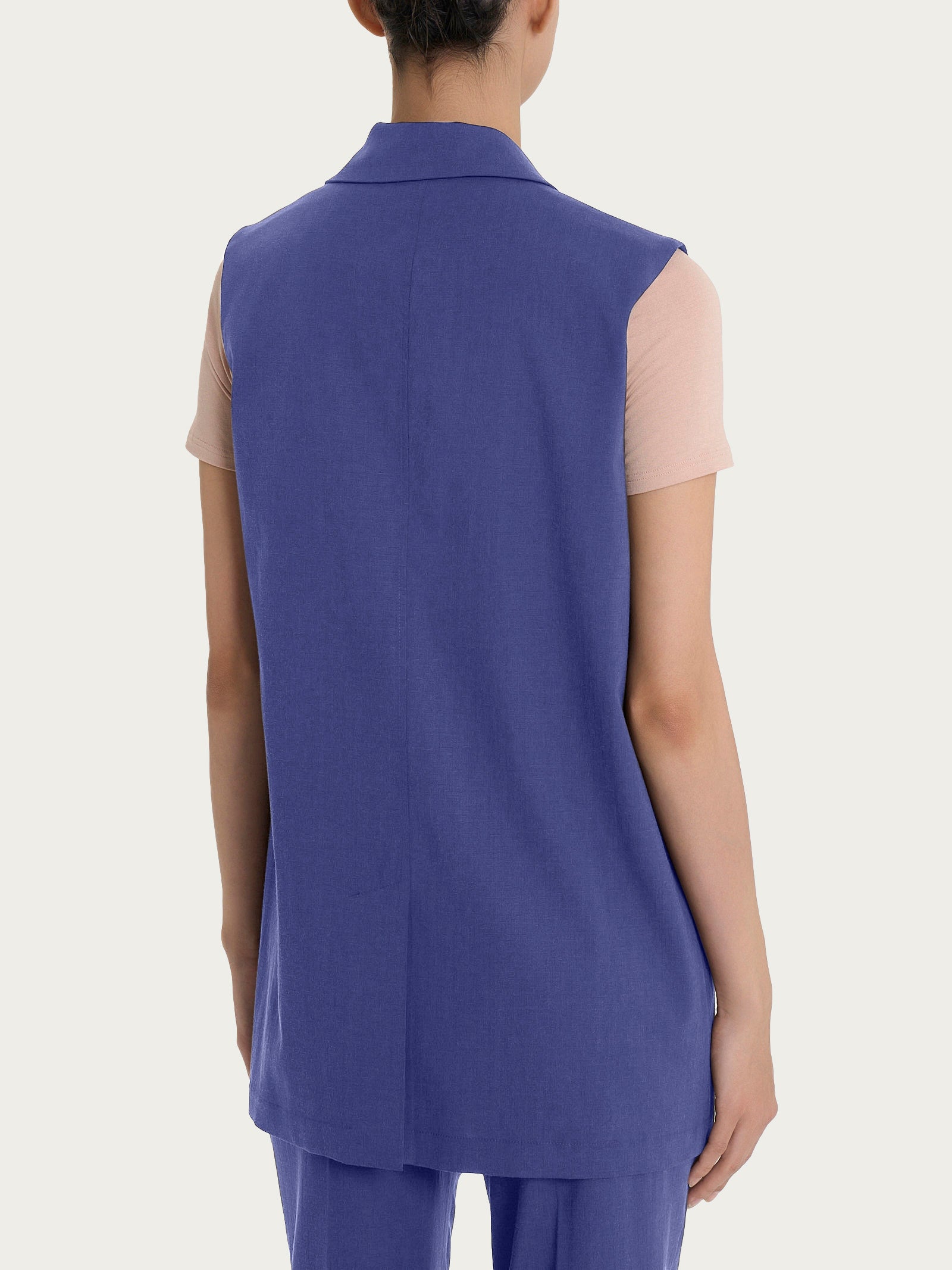 Ragno Super Natural Gilet gilet blu Skipper Blue lungo