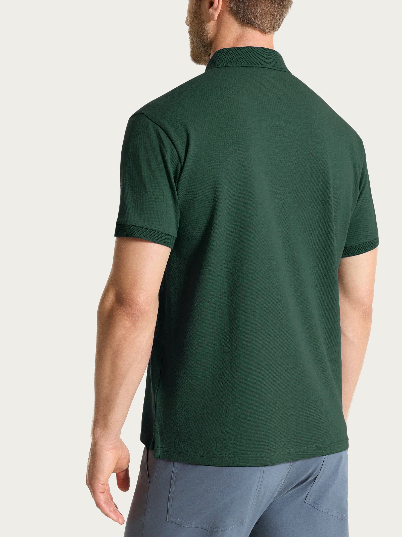 Ragno Puro Cotone Polo Manica Corta Pineneedle Verde Cotone