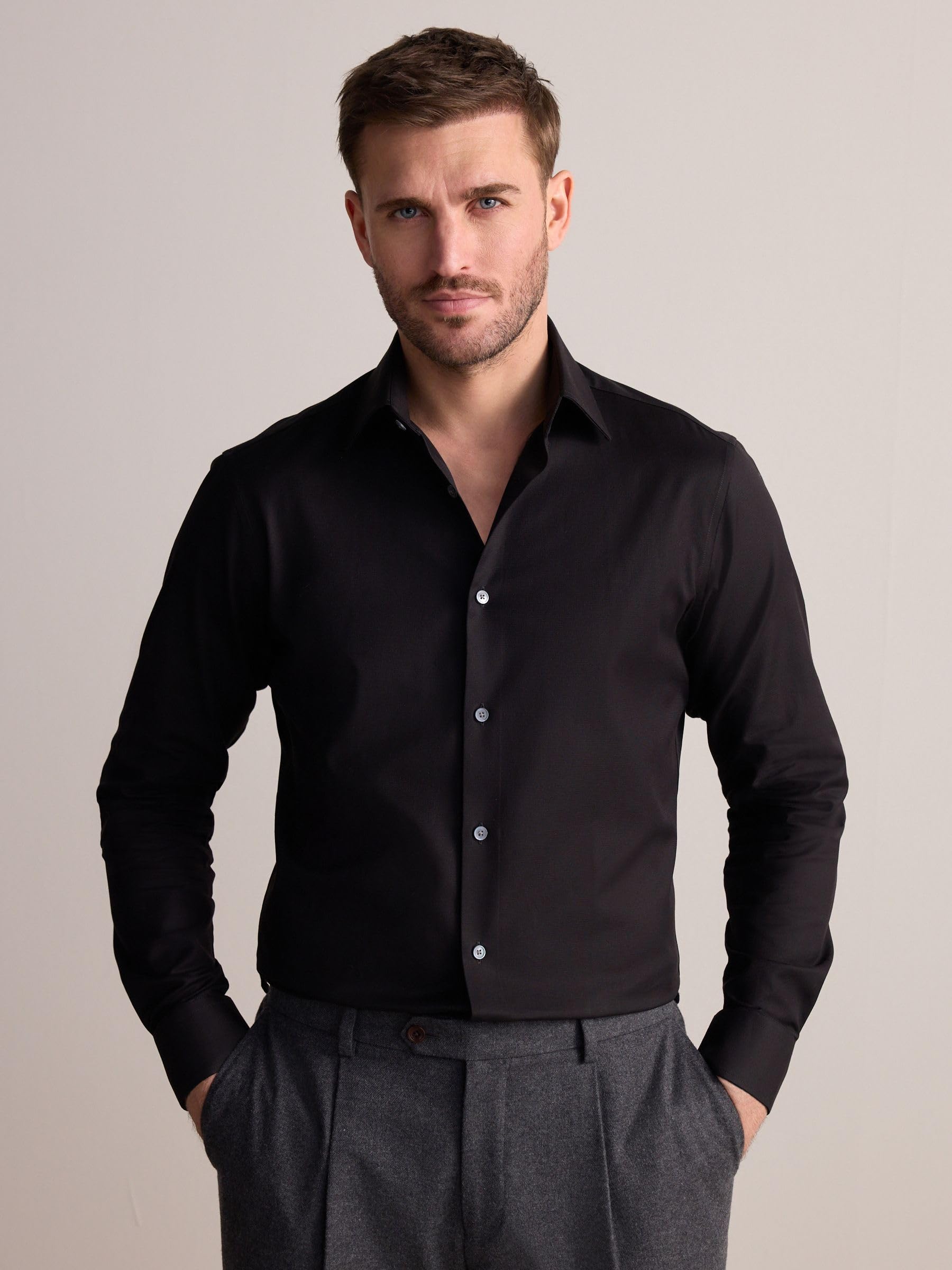 Next Signature Camicia Testurizzata Cotone Uomo