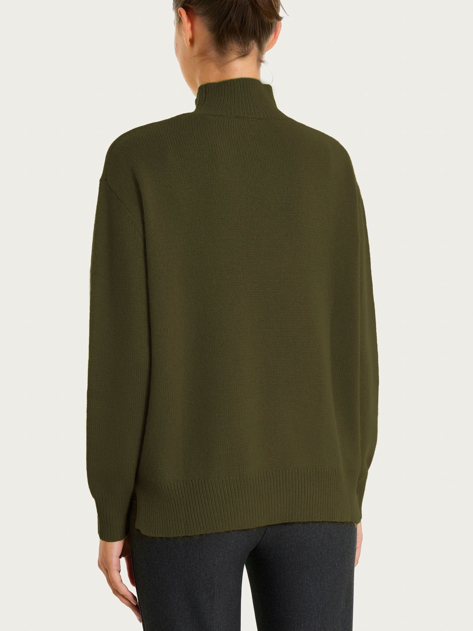 Ragno Natural Soft lupetto manica lunga dark olive