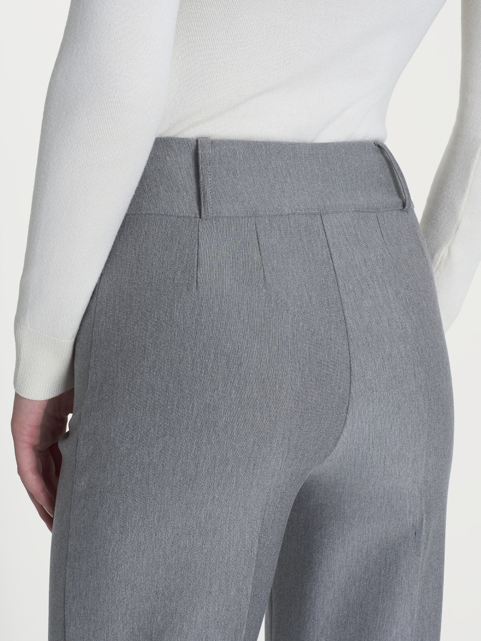 Ragno Compact pantalone a carota grigio mel. tapered