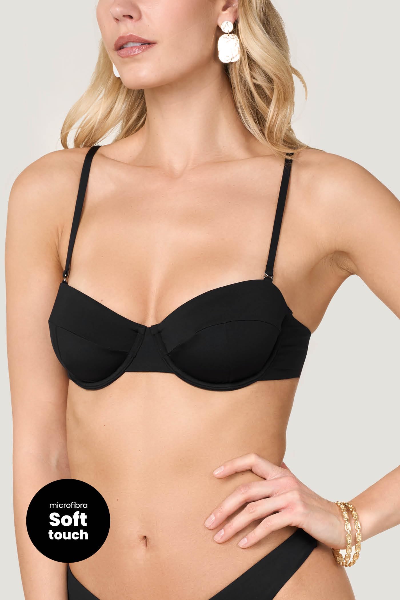 Goldenpoint Tinta Unita top bikini balconette push up