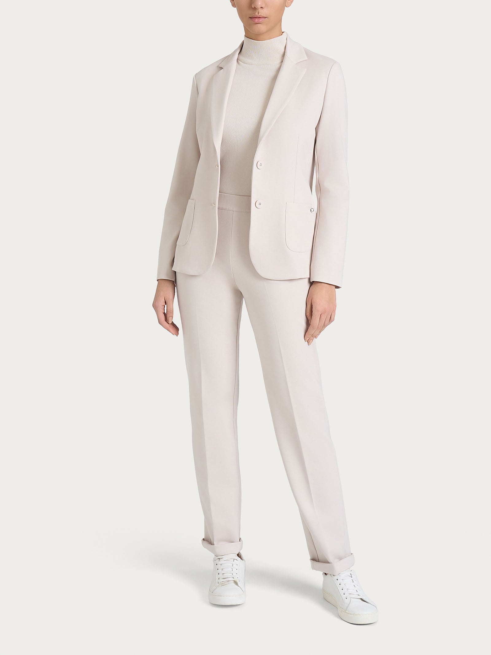 Ragno Cashmere Compact Blazer Champignon 2 bottoni
