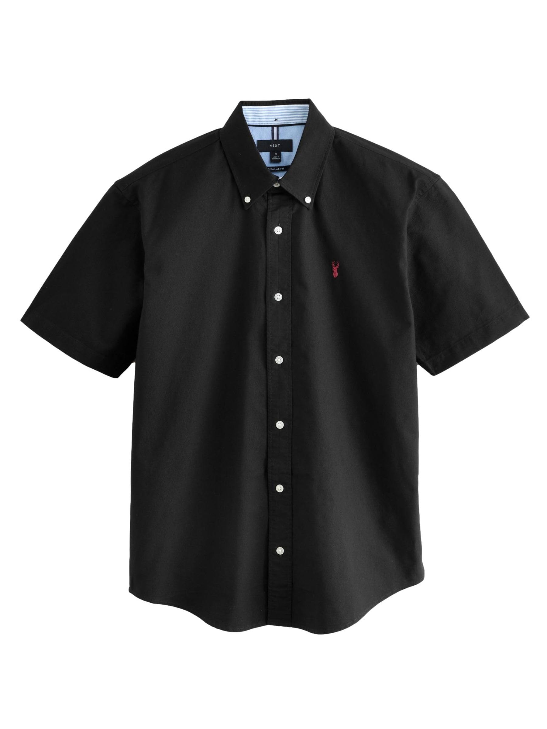 Next Camicia Oxford Maniche Corte Uomo M Nera regular