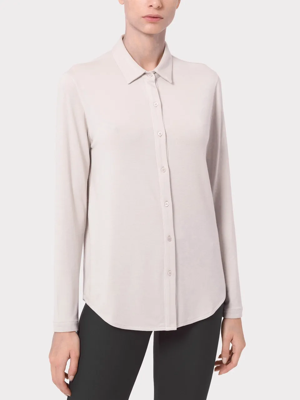 Ragno Eco Viscosa Camicia manica lunga champignon elasticizzata