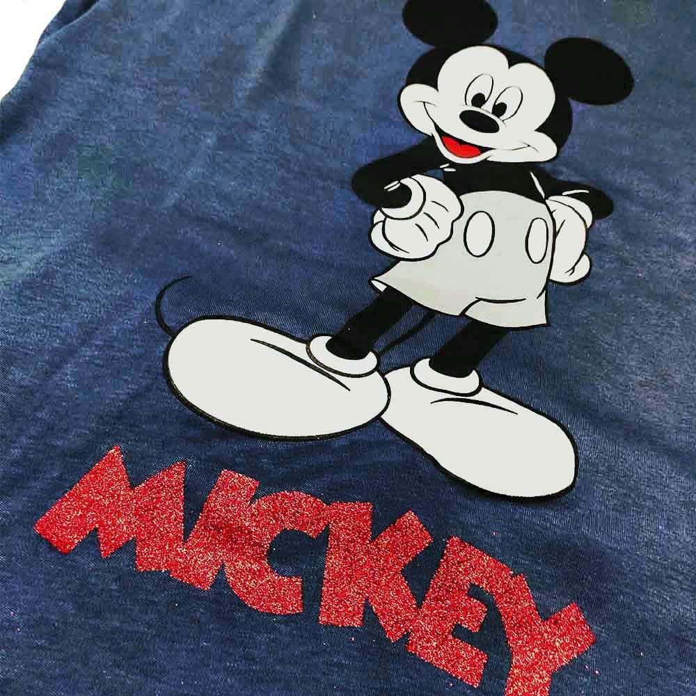 Lady C Sabor Mickey Mouse pigiama lungo donna cotone caldo