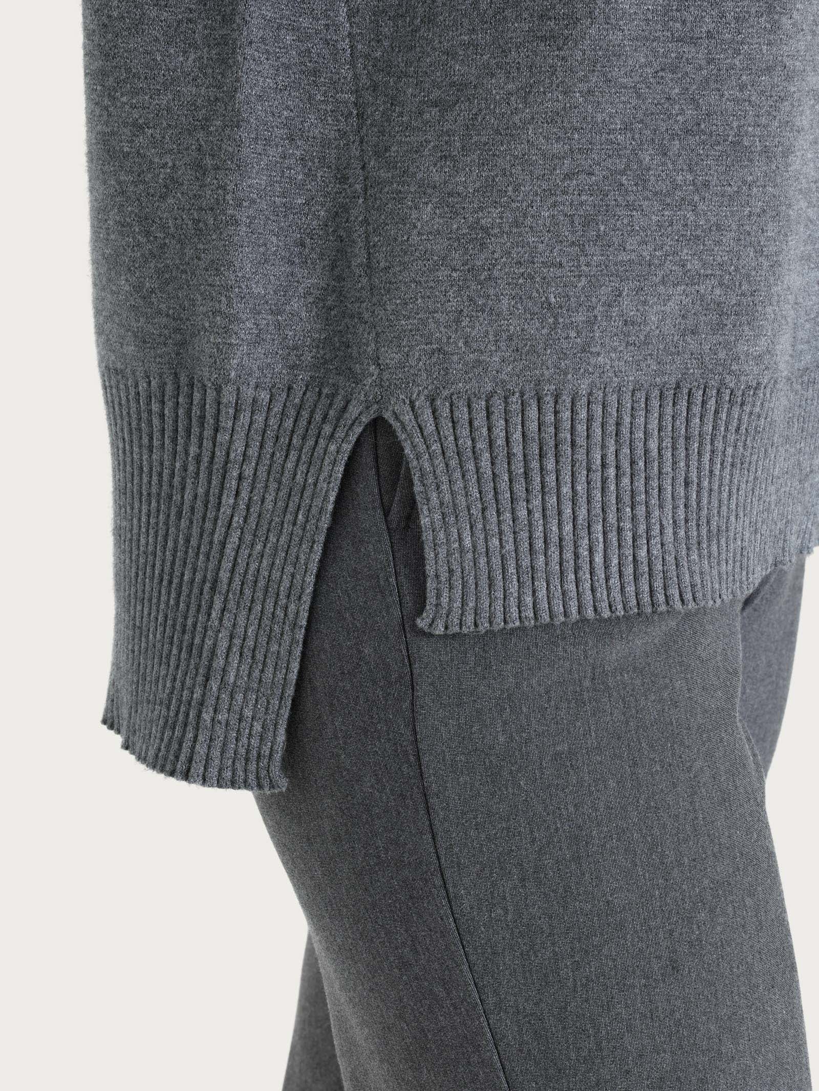 Ragno Super Soft Dolcevita Donna Ferro Mel asimmetrico boxy