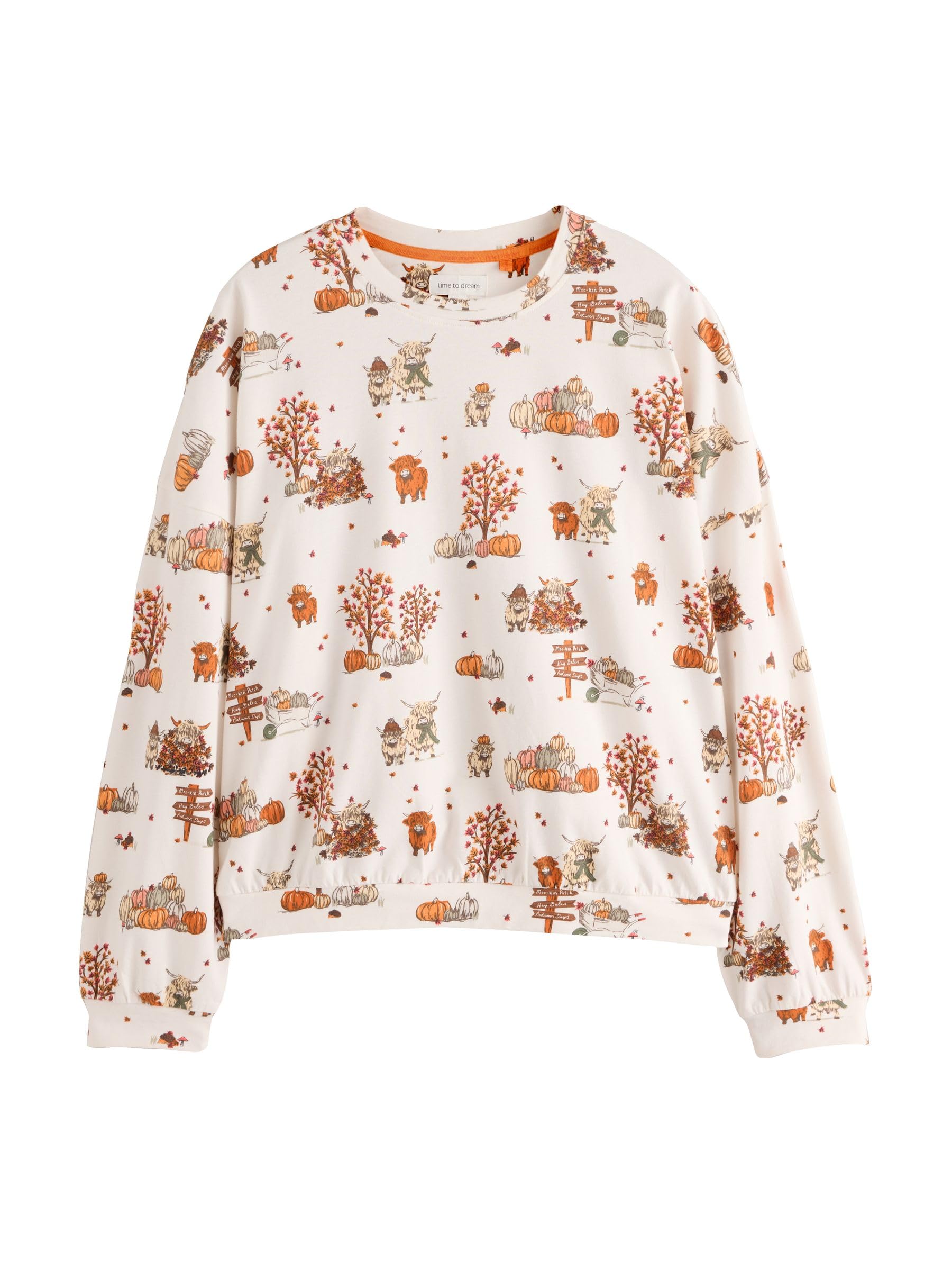 Next pigiama cotone maniche lunghe donna taglia M