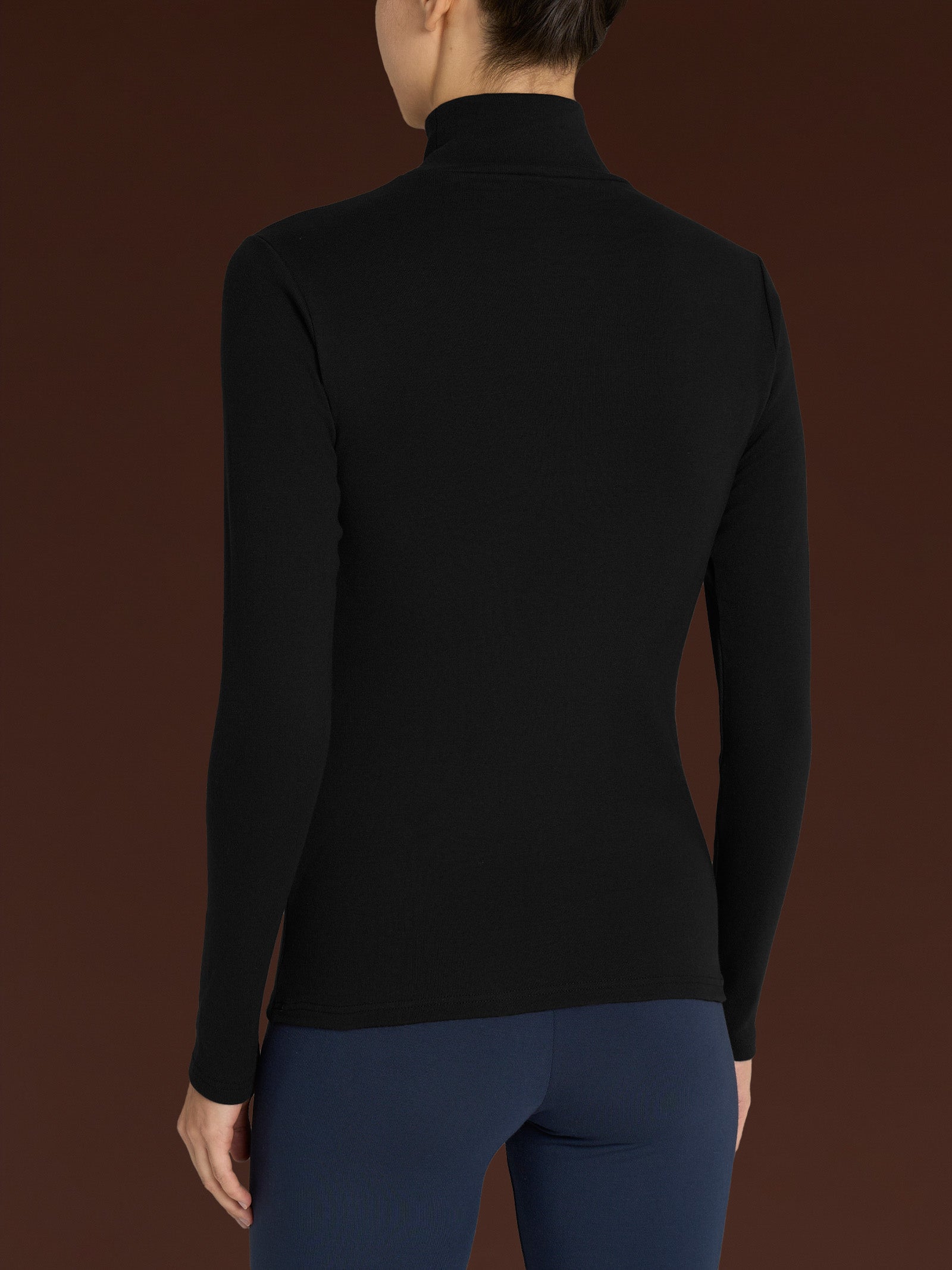 Ragno Thermo Cotton Lupetto manica lunga Nero cotone