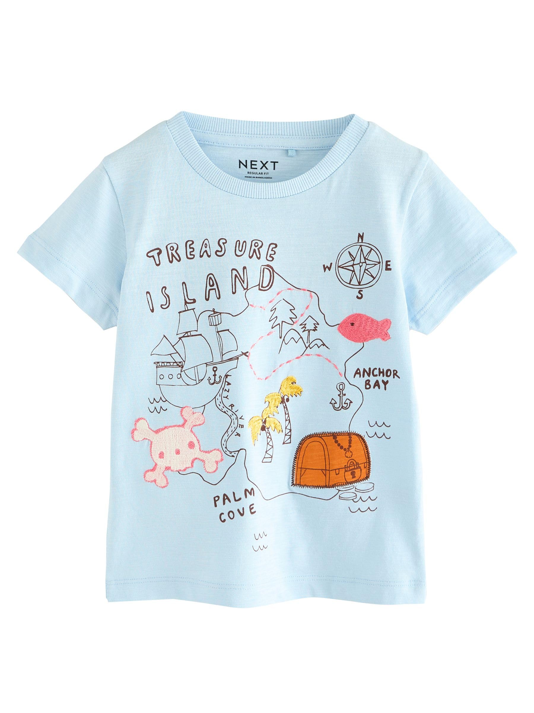 Next T-Shirt Applicazioni maglietta bimbo 12-18 mesi 3 pezzi cotone