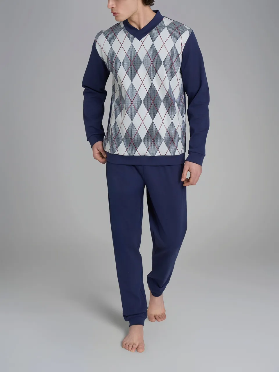 Ragno Sport Pigiama Uomo Scollo V Cotone High-rise