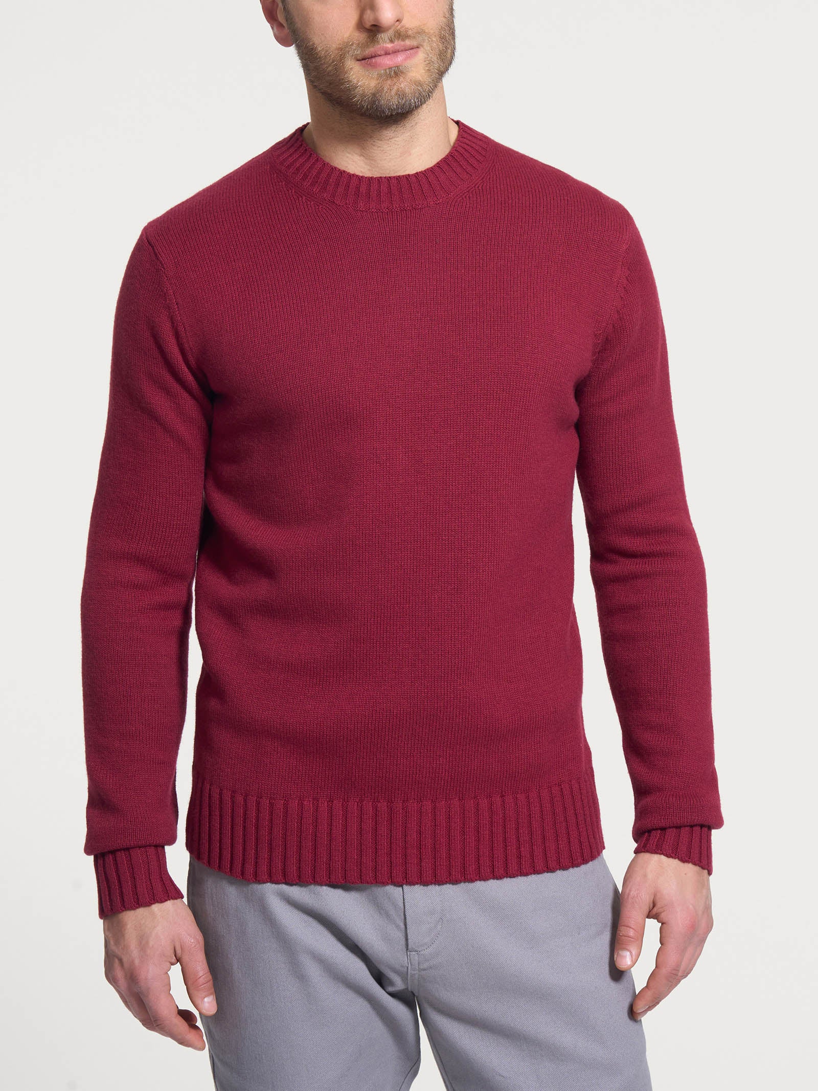 Ragno Nice Wool Pull Girocollo lana Tibetan Red