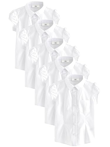 Next camicia scuola bambina manica palloncino 6 anni 5 pezzi