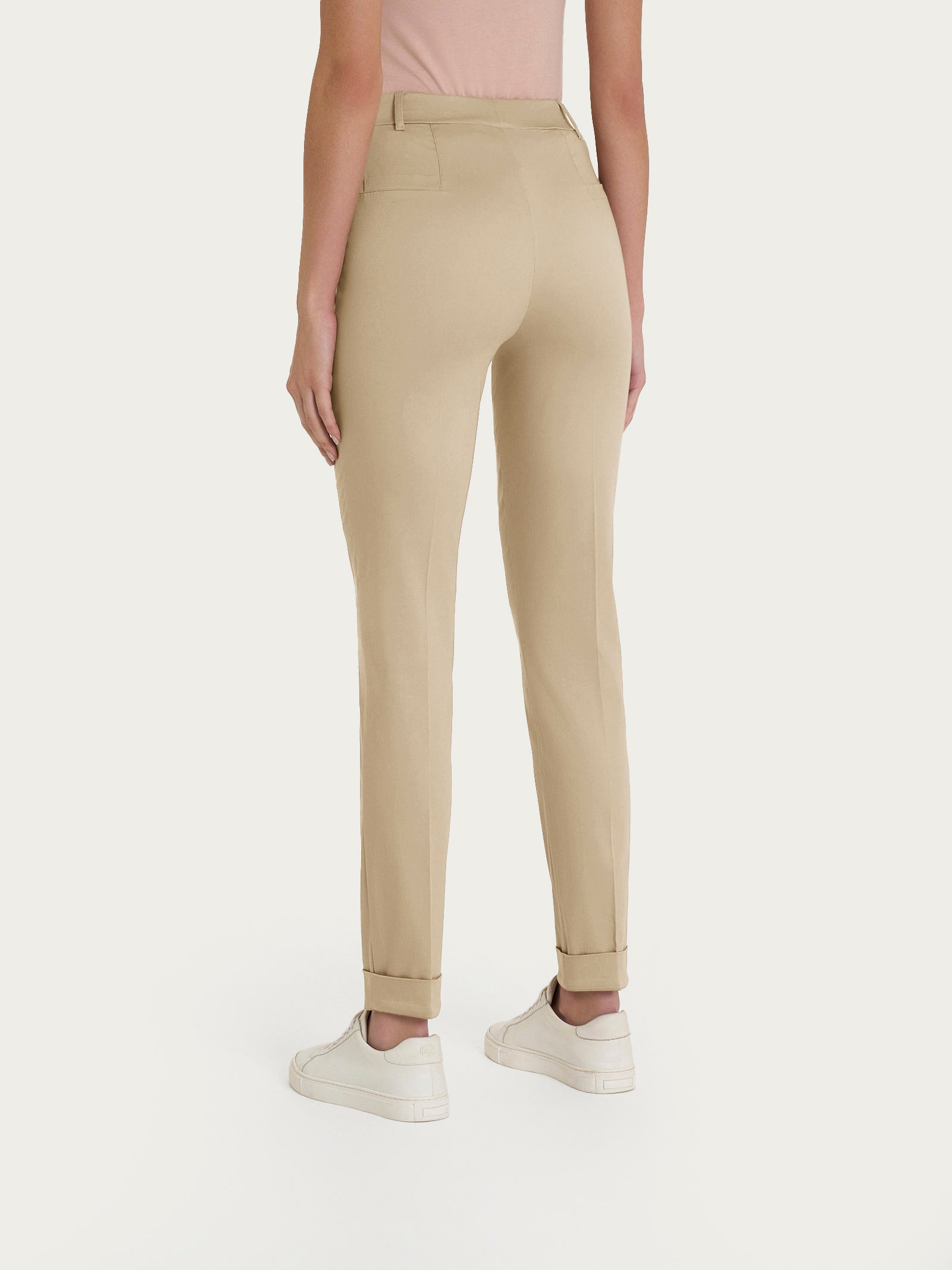 Ragno Satin Power pantalone chino slim Irish Cream cotone