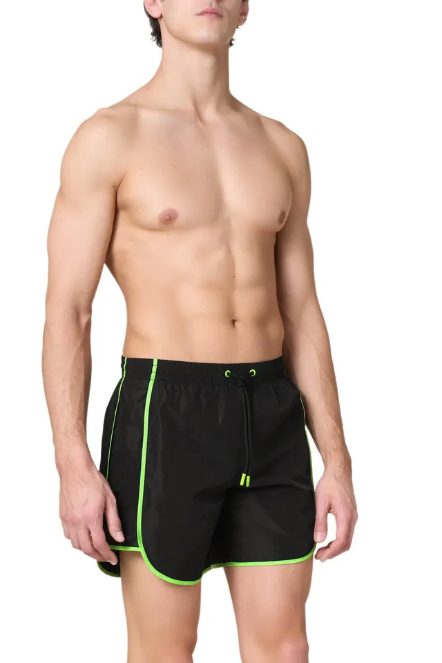 Goldenpoint Volley Piping Fluo boxer mare uomo profili contrasto