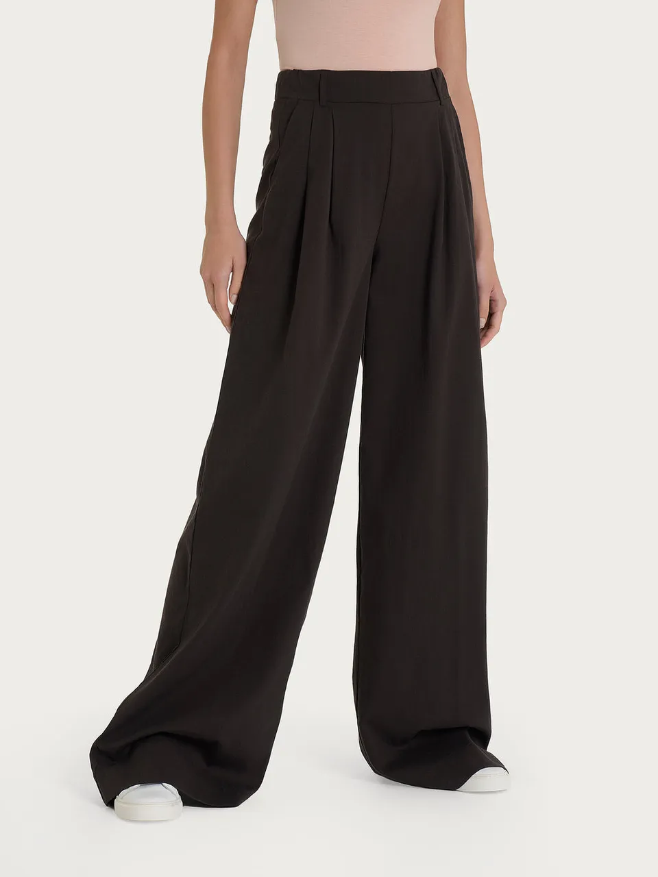 Ragno Super Natural Palazzo Pantaloni Chocolate Torte tencel
