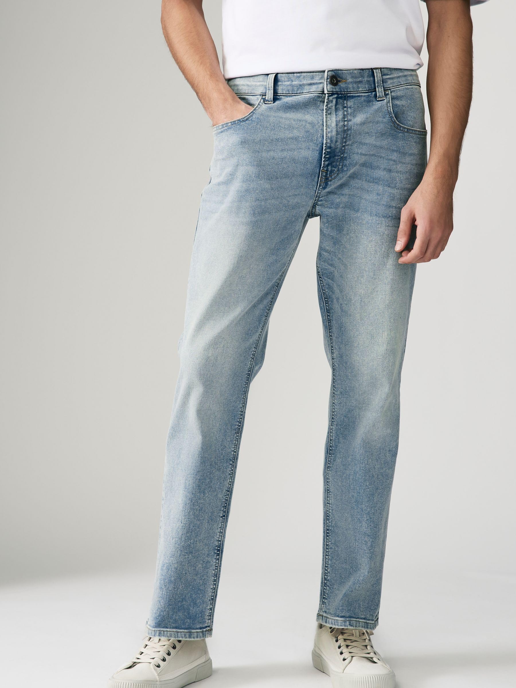 Next Classico Jeans Uomo Annata Blu 28/31 Cotone