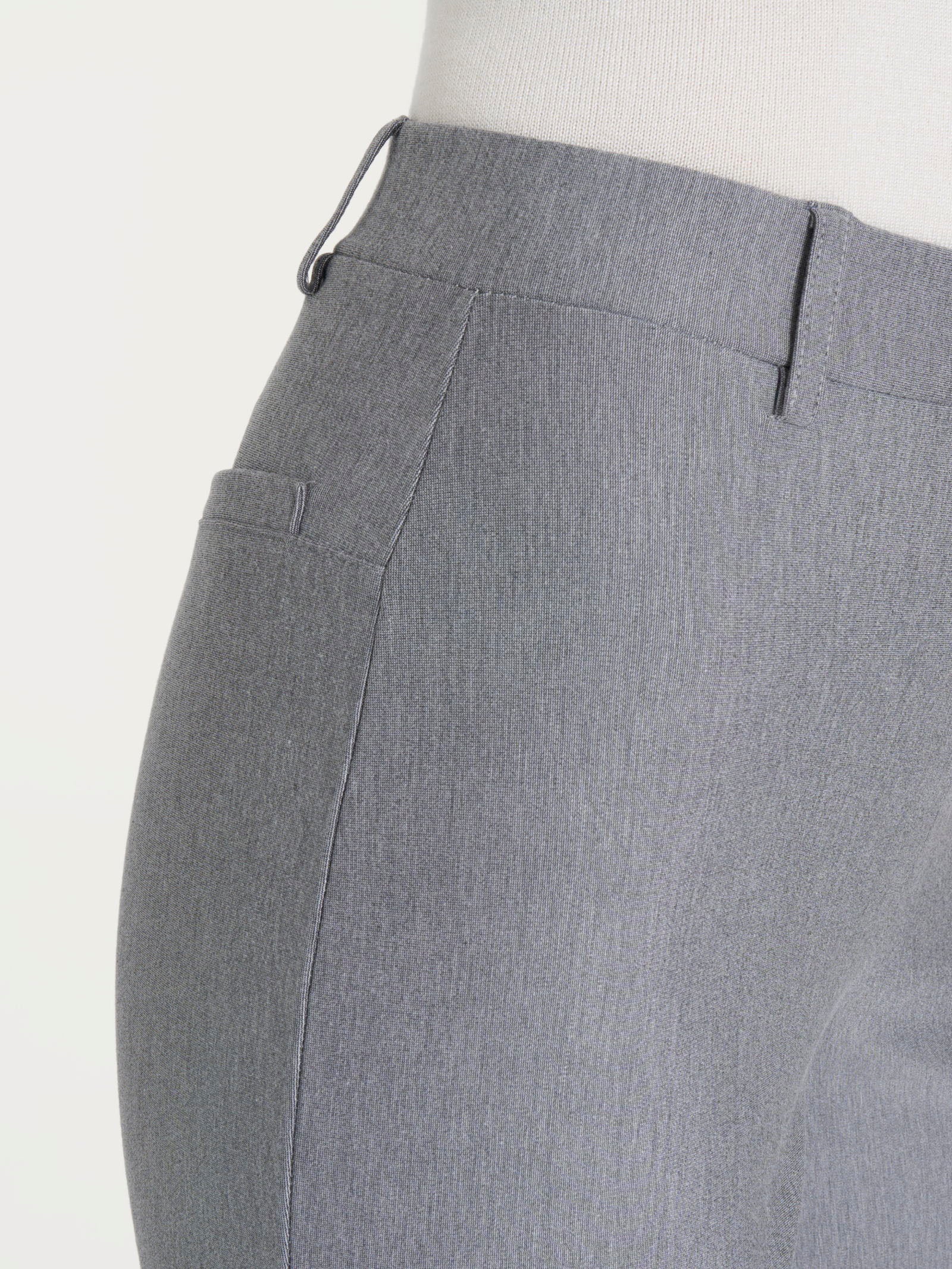 Ragno Compact Pantalone Ampio Grigio Misto Viscosa Elasticizzato