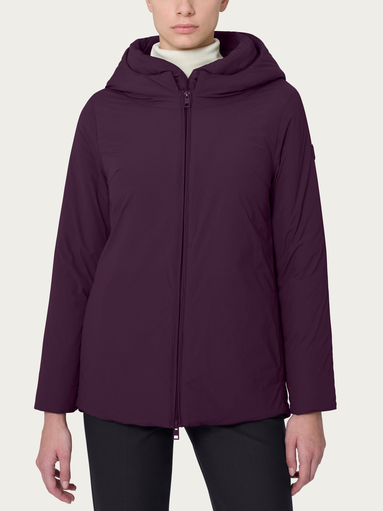 Ragno Piumerino 150g Lana con Cappuccio Plum Perfect