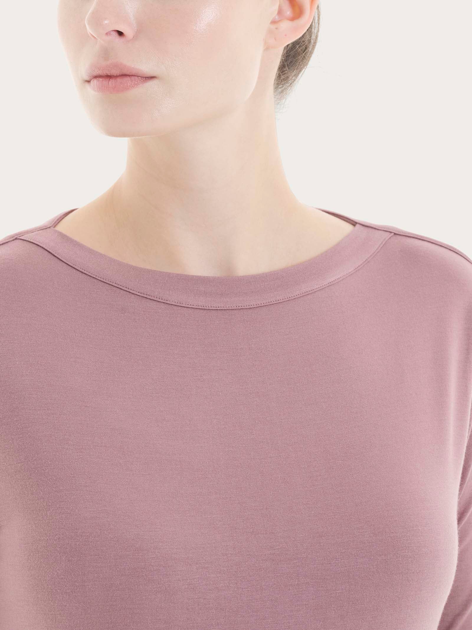 Ragno Viscosa Summer maglietta scollo barchetta Twilight Mauve