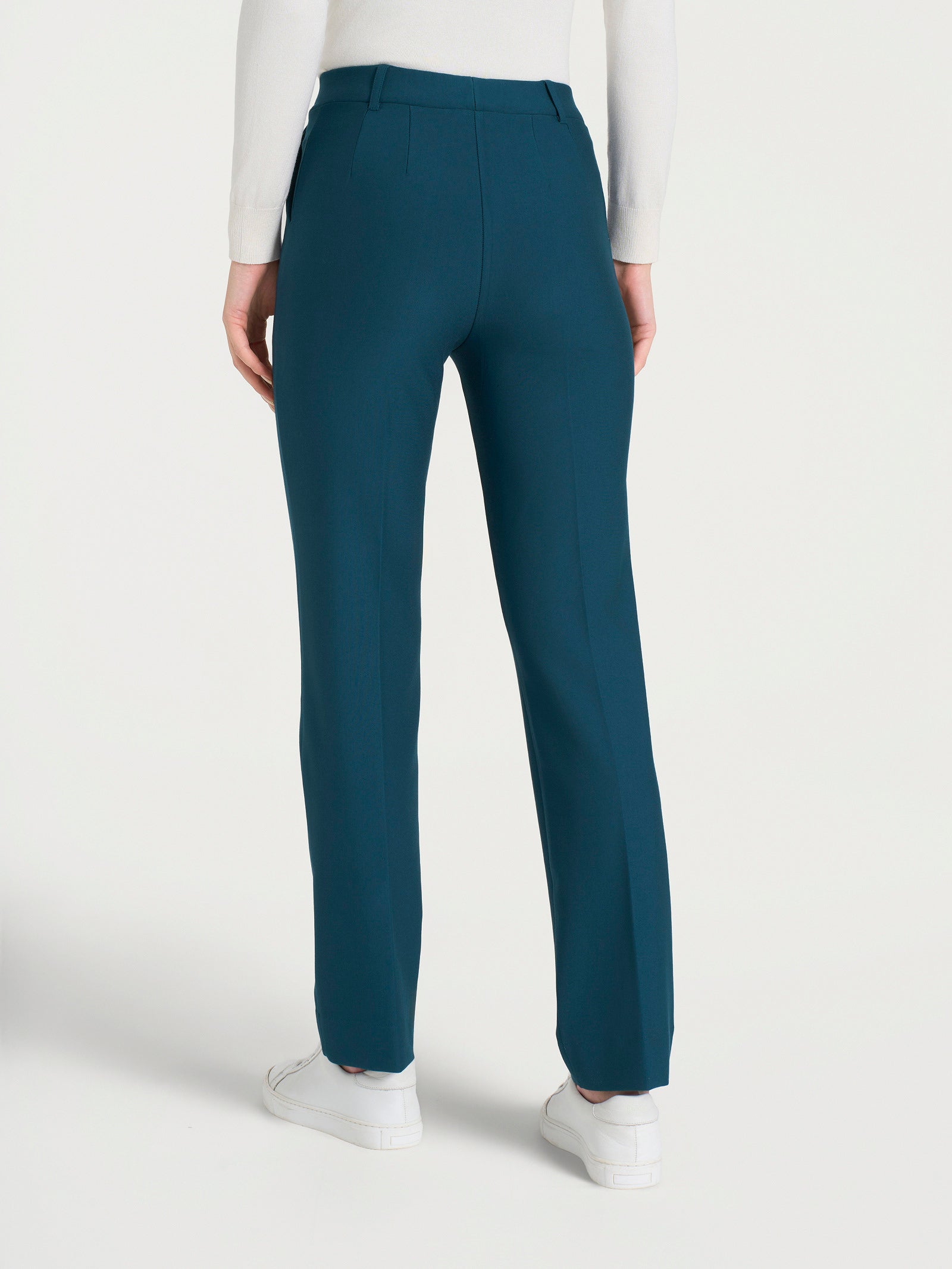 Ragno Compact Pantalone Straight Fit vita elasticizzata Reflecting Pond