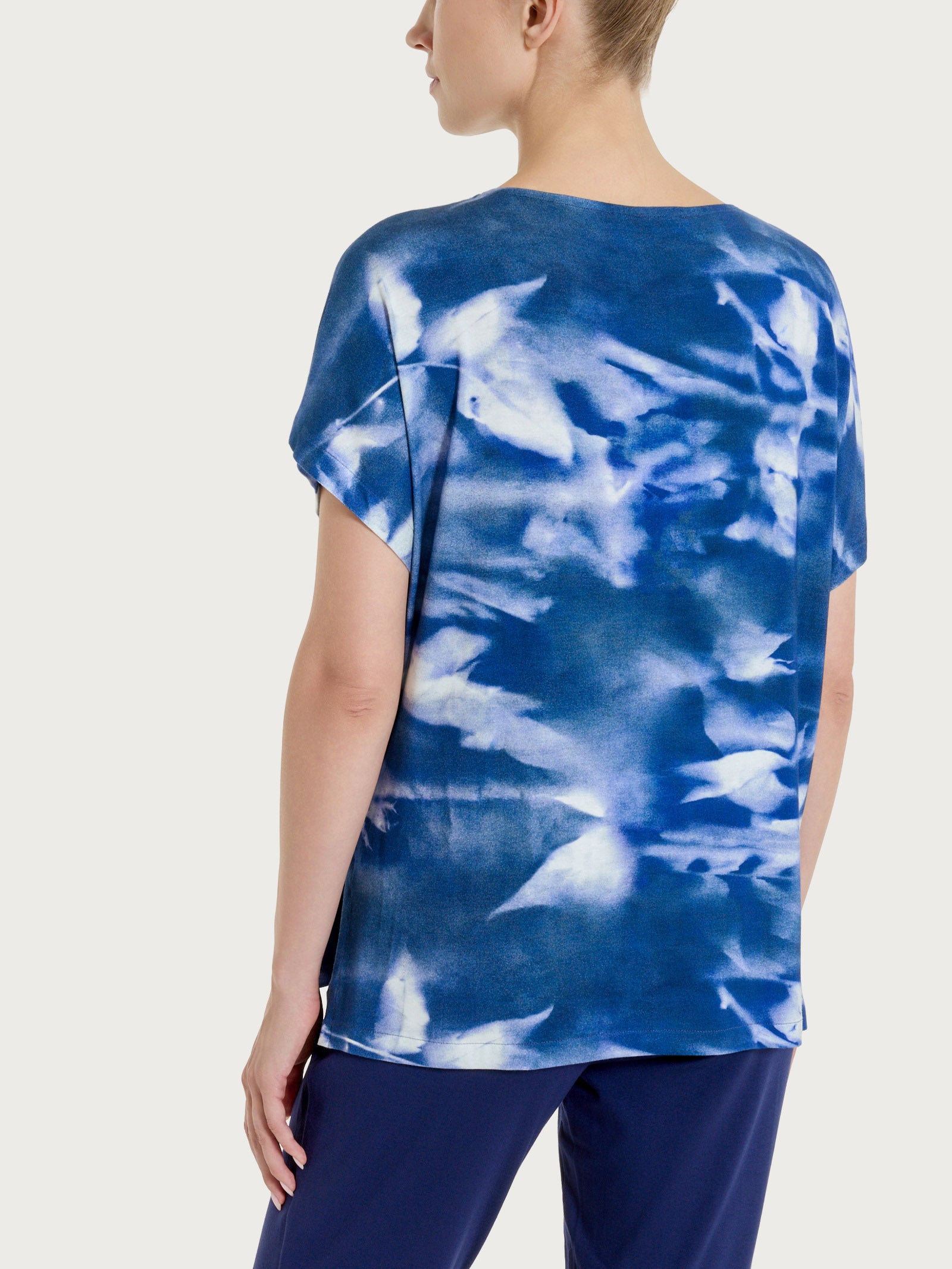 Ragno Viscosa Summer maglietta donna fantasia oceana manica kimono