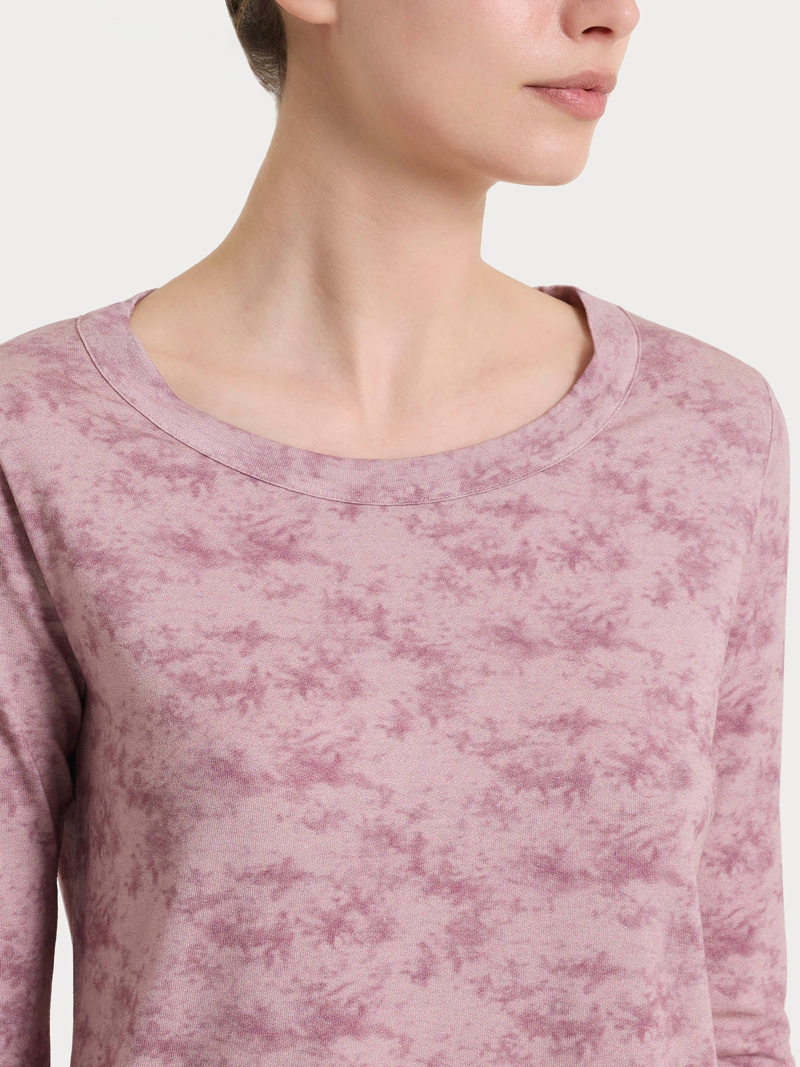Ragno Viscosa Summer maglietta donna violet in crepe