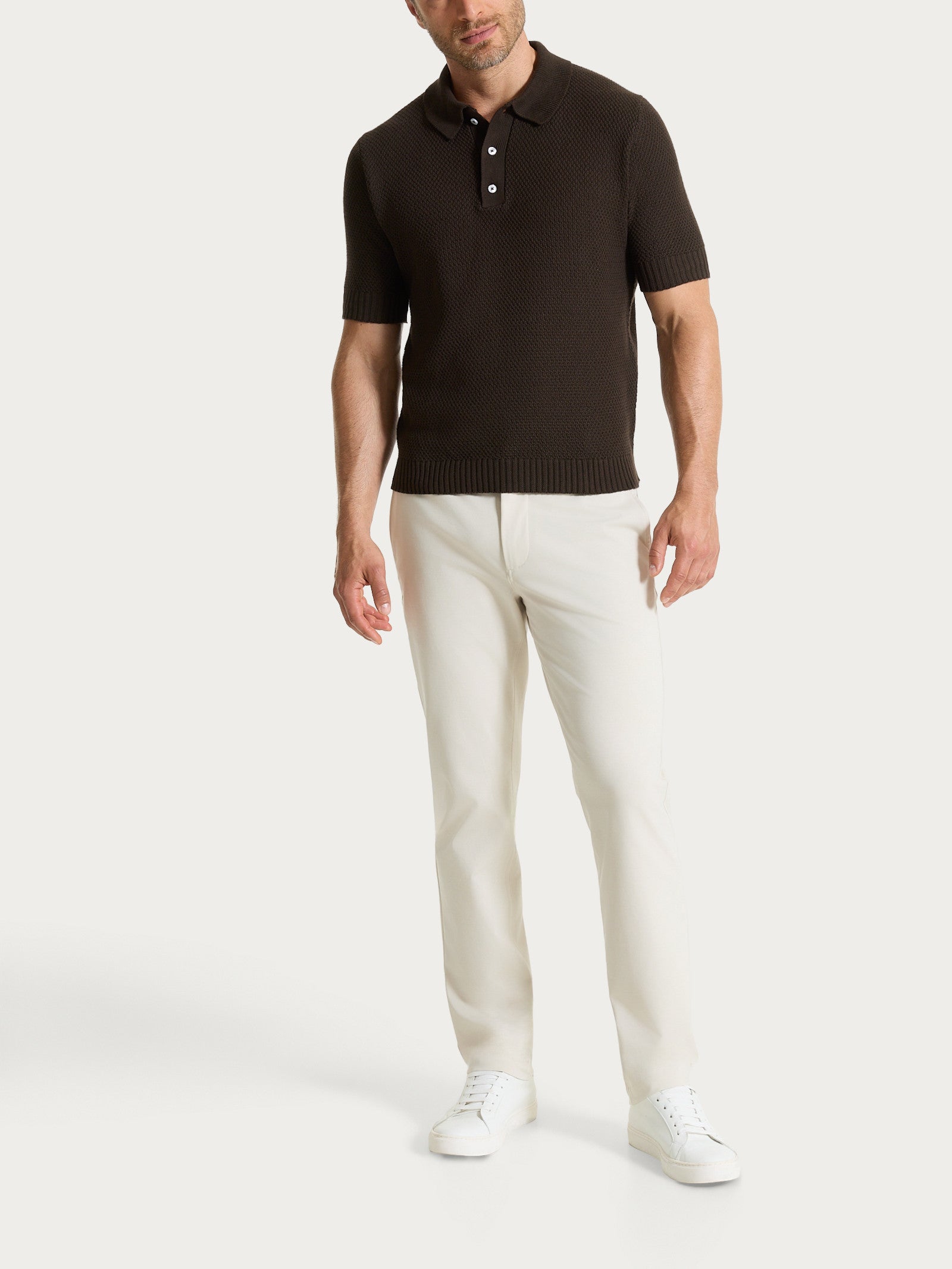 Ragno Compact Light chino uomo champignon elastico