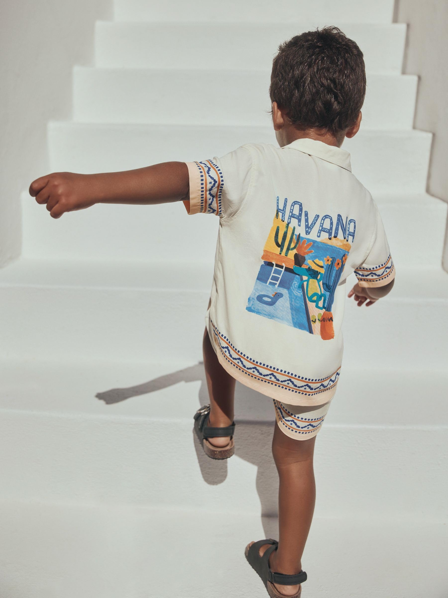 NEXT completo camicia shorts ragazzo 128-134