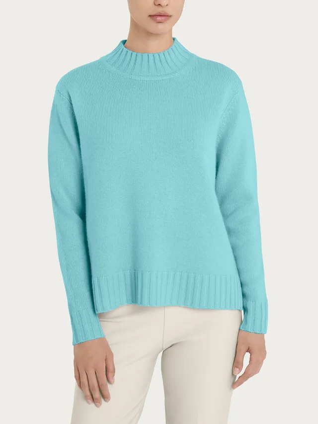 Ragno Merino Soft Lupetto Maglia Nile Blue Lana