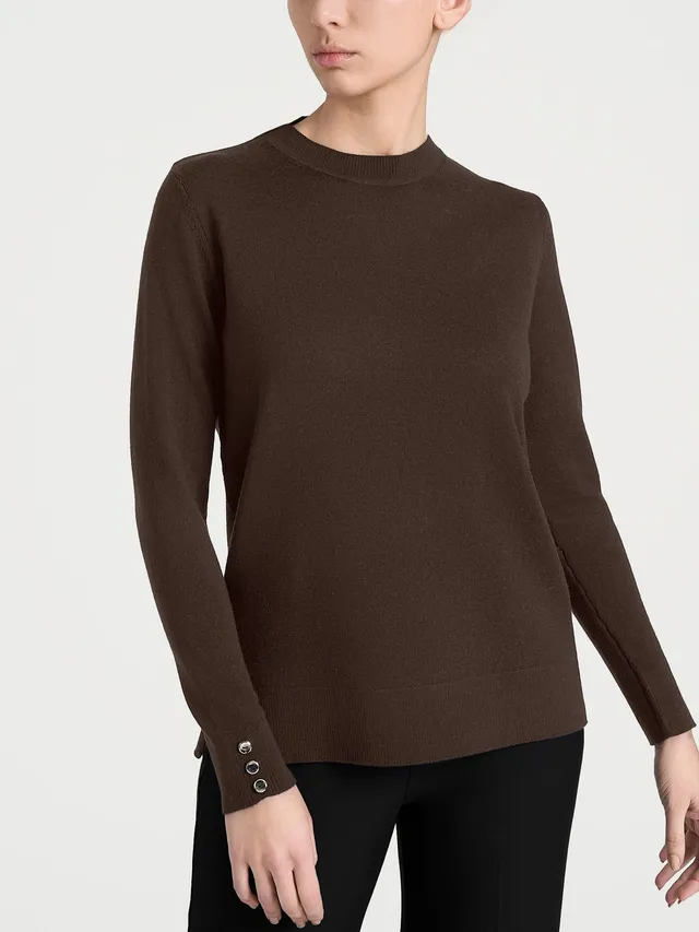 Ragno Merino Soft Maglia girocollo lana Chocolate Torte