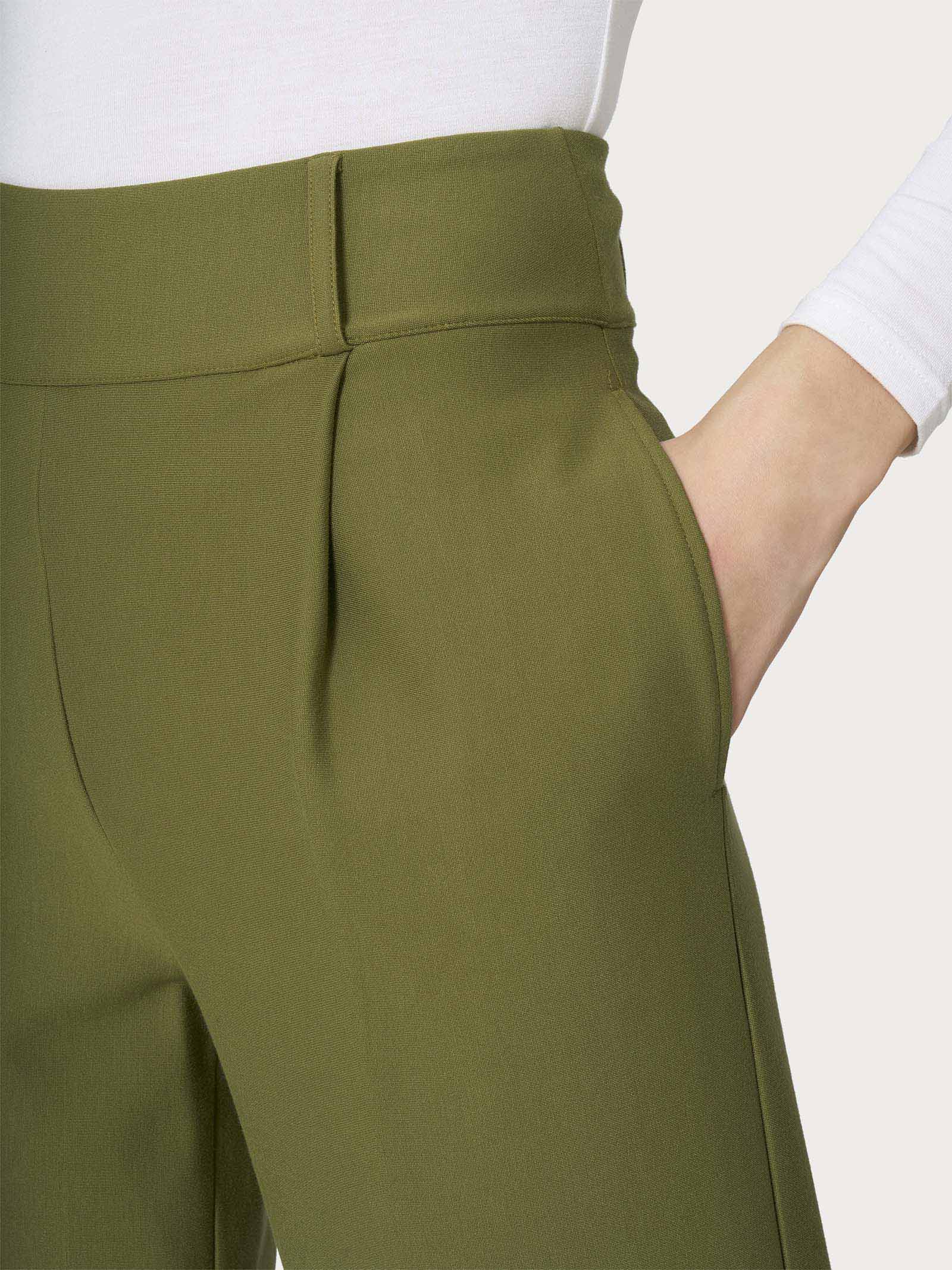 Ragno Compact Pantalone Carrot pantalone tapered verde Sphagnum