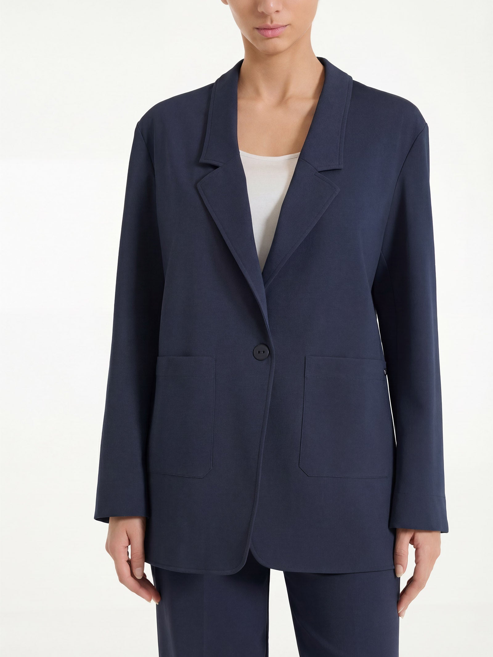 Ragno Compact Light blazer destrutturato Bleu un bottone