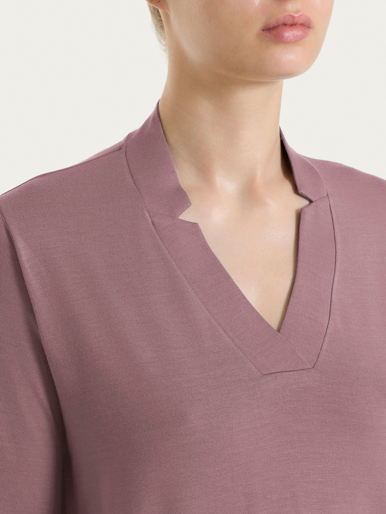 Ragno Viscosa Summer maglietta scollo V Twilight Mauve