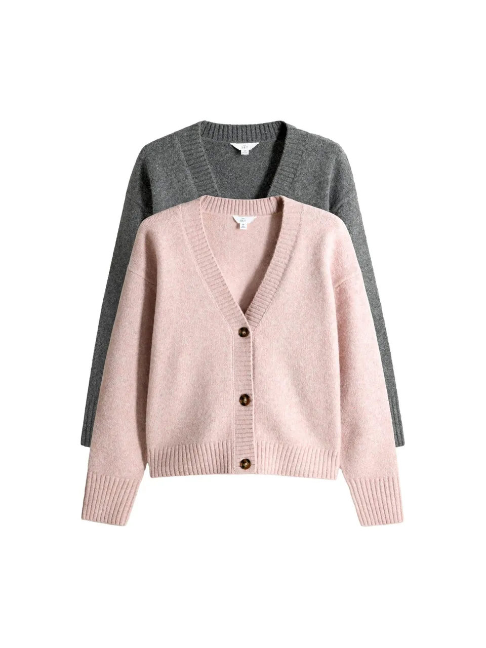Geo Next The Set cardigan scollo a V lana confezione 2 pezzi