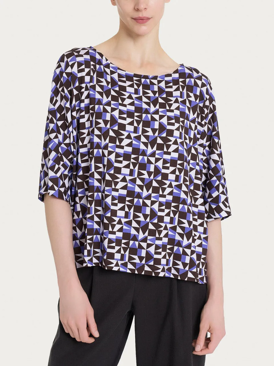 Ragno Viscosa Summer maglia girocollo fant. Thistle in viscosa