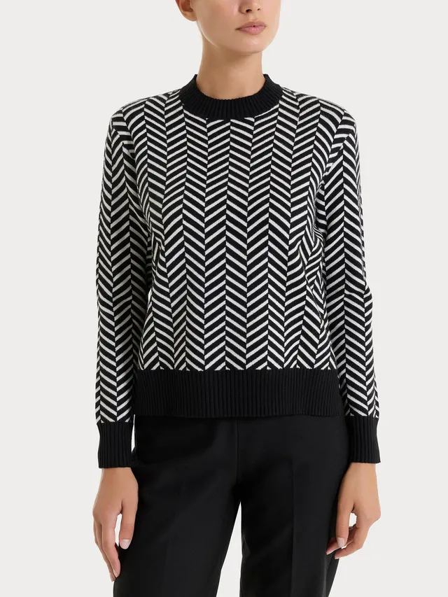 Ragno Super Soft Maglia Girocollo Fant.Nero spigata
