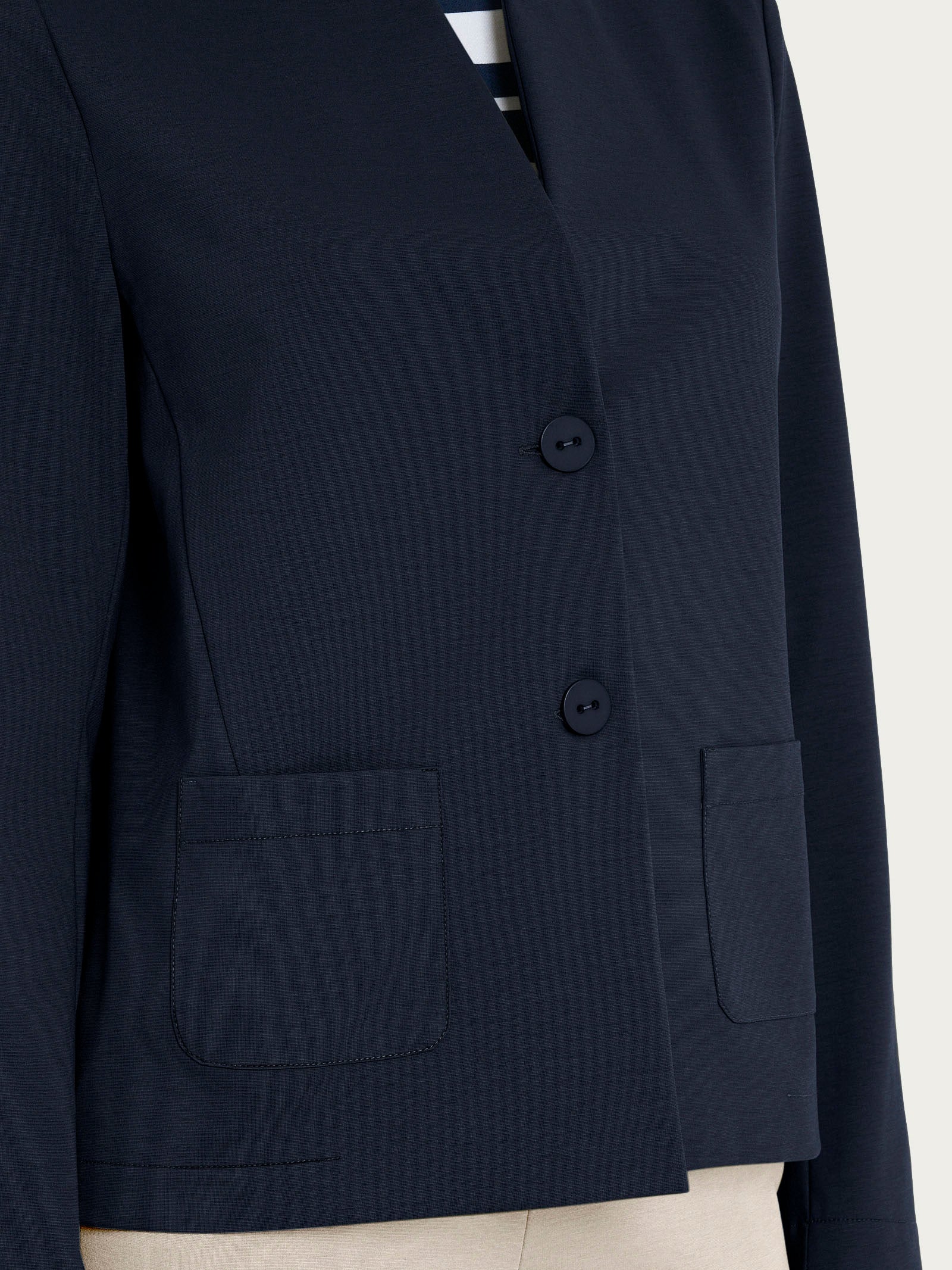 Ragno Compact Light Blazer giacca donna Bleu corta