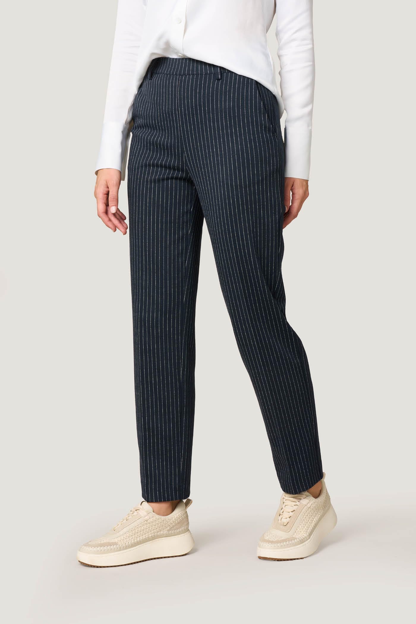 Goldenpoint Straight Pinstripes pantaloni donna gessati
