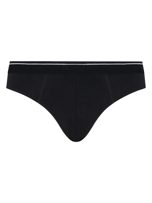 Ragno Compact Slip Uomo Cotone Nero Tripack 3 Pezzi